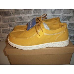 Starmerx Women's 9.5 (41) Harvest Gold Canvas Loafers Casual Shoes *New in Box*